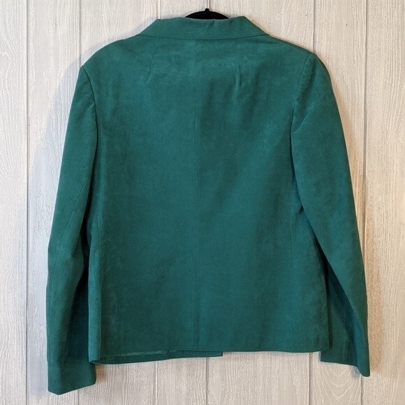 VTG Lilli Ann Ultra Suede Jacket Made in the USA Union Tag EUC SZ L - Picture 2 of 8